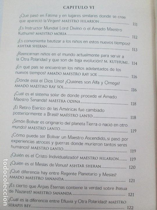 Libros de segunda mano: INTERROGANTES. ARACELI EGEA. METAFISICA RENOVADA RAY SOL. EDITORIAL EX LIBRIS 2004. - Foto 18