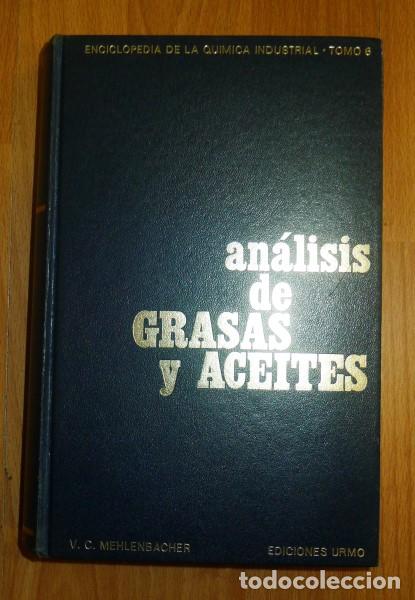 Libros de segunda mano: MEHLENBACHER, V.C. Análisis de grasas y aceites - Foto 1