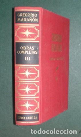 Libros de segunda mano: MARA&Ntilde;ON, GREGORIO:  OBRAS COMPLETAS III. CONFERENCIAS - Foto 1