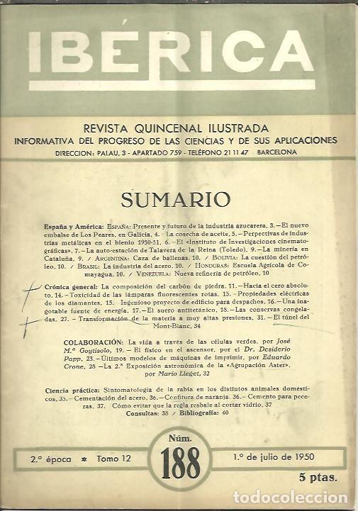 Libros de segunda mano: IBERICA. N. 188. - REVISTA. - Foto 1