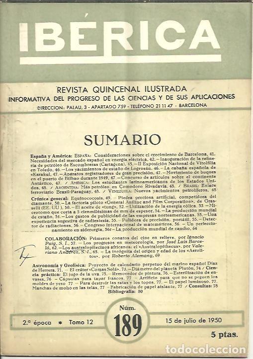 Libros de segunda mano: IBERICA. N. 189. - REVISTA. - Foto 1