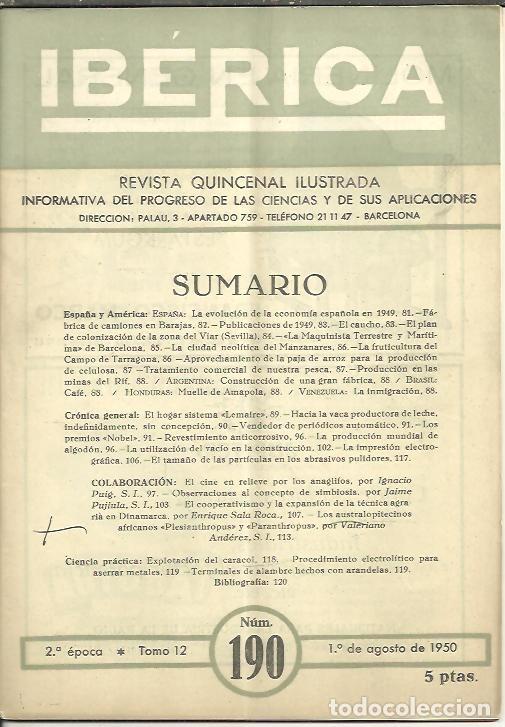 Libros de segunda mano: IBERICA. N. 190. - REVISTA. - Foto 1
