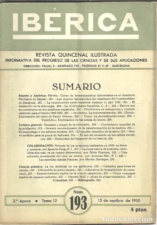 Libros de segunda mano: IBERICA. N. 193. - REVISTA. - Foto 1
