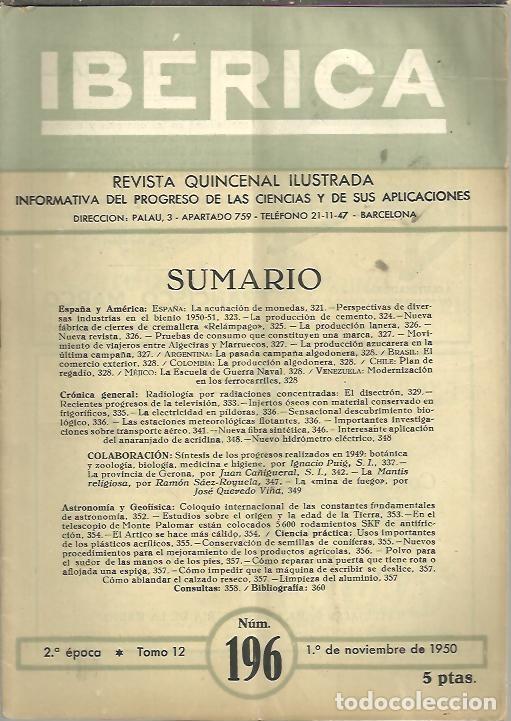 Libros de segunda mano: IBERICA. N. 196. - REVISTA. - Foto 1
