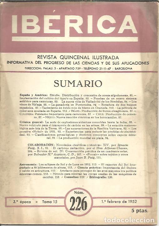 Libros de segunda mano: IBERICA. N. 226. - REVISTA. - Foto 1