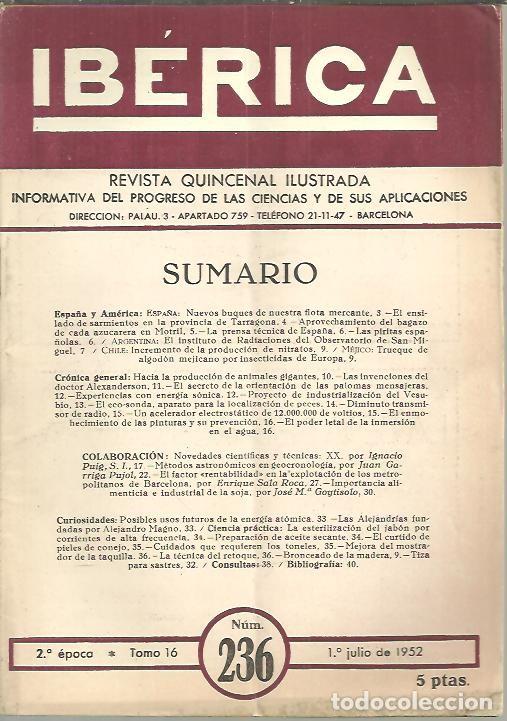 Libros de segunda mano: IBERICA. N. 236. - REVISTA. - Foto 1