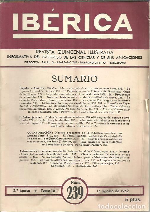 Libros de segunda mano: IBERICA. N. 239. - REVISTA. - Foto 1