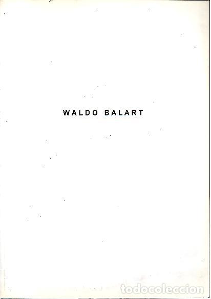 Libros de segunda mano: WALDO BALART. - CATALOGO. - Foto 1