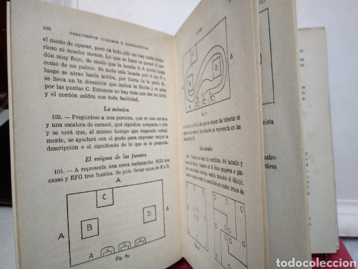 Libros de segunda mano: PASATIEMPOS CURIOSOS E INSTRUCTIVOS. M. VALLVE. MONTESO 1944. - Foto 3