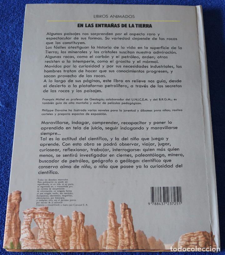Libros de segunda mano: En las entra&ntilde;as de La Tierra - Libro Animado - Libro POP-UP - Altea (1989) - Foto 2