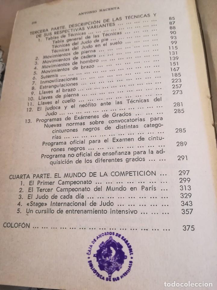 Libros de segunda mano: Judo - Antonio Nacenta - 1&ordf; edici&oacute;n 1965 - Foto 11