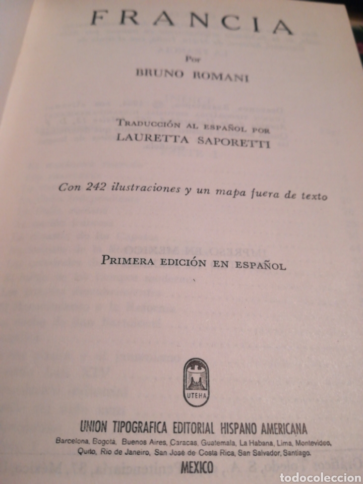 Libros de segunda mano: Francia - Bruno Romani - Impreso en M&eacute;xico 1964 - Foto 3