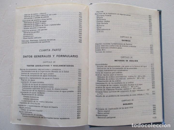 Libros de segunda mano: JACQUES B&Eacute;CHAUX     Manual T&eacute;cnico del Agua.   RM86597 - Foto 8