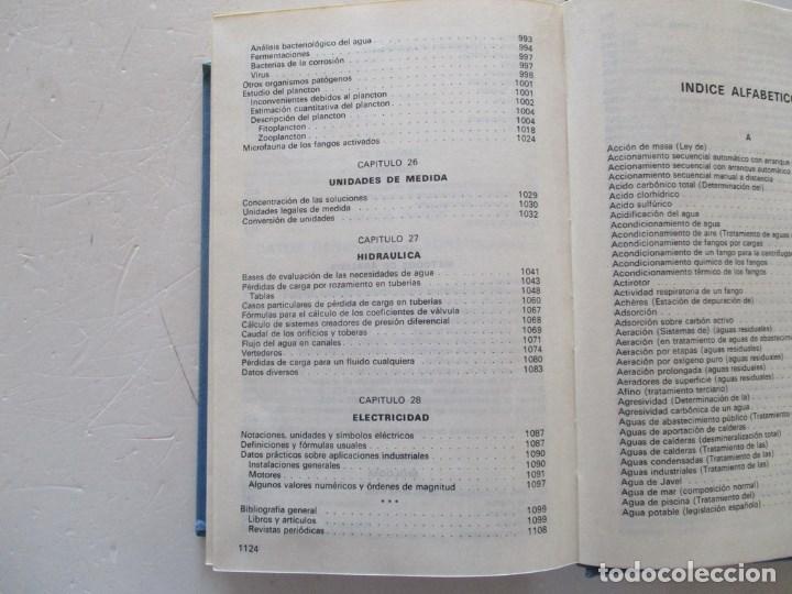 Libros de segunda mano: JACQUES B&Eacute;CHAUX     Manual T&eacute;cnico del Agua.   RM86597 - Foto 9