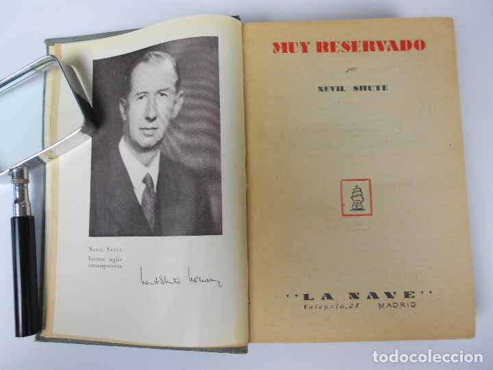 Libros de segunda mano: MUY RESERVADO (NEVIL SHUTE) - Foto 1