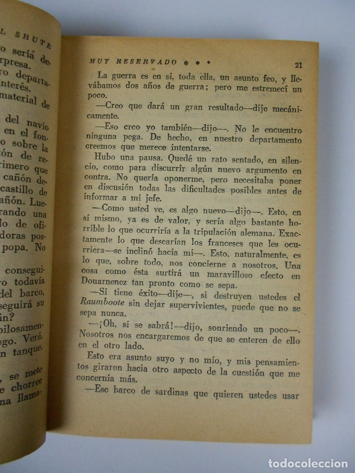 Libros de segunda mano: MUY RESERVADO (NEVIL SHUTE) - Foto 6