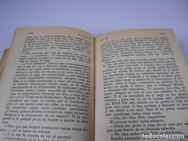 Libros de segunda mano: KIM (RUDYARD KIPLING) EDICIONES LA NAVE - 1942 - Foto 9