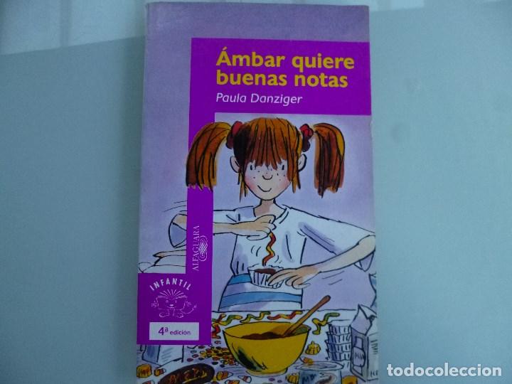 Libros de segunda mano: AMBAR QUIERE BUENAS NOTAS DE PAULA DANZIGER - Foto 1