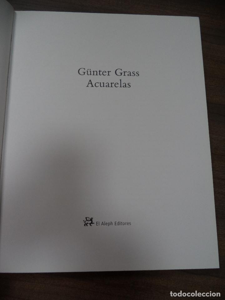 Libros de segunda mano: G&Uuml;NTER GRASS. ACUARELAS. EL ALEPH EDITORES. 2002. - Foto 2