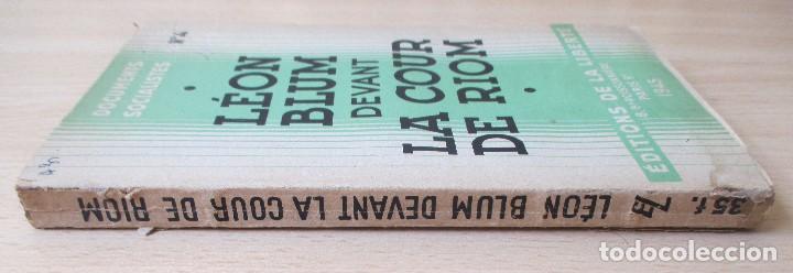 Libros de segunda mano: L&eacute;on Blum devant la cour de Riom, de L&eacute;on Blum - Foto 2