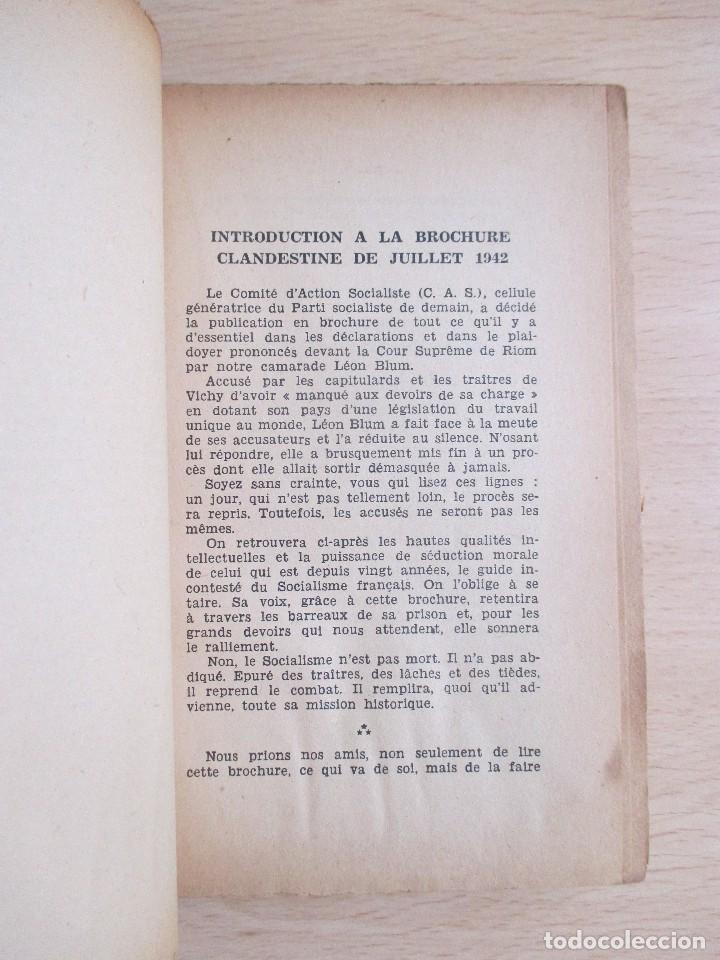 Libros de segunda mano: L&eacute;on Blum devant la cour de Riom, de L&eacute;on Blum - Foto 6