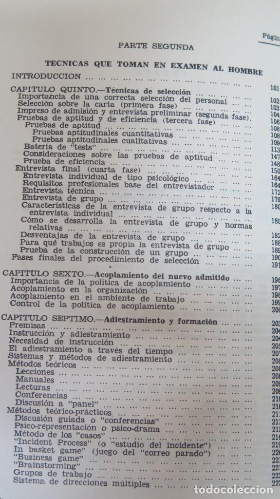 Libros de segunda mano: TECNICAS MODERNAS DE DIRECCION DE PERSONAL. MIRELLI DUCCESCHI - Foto 3