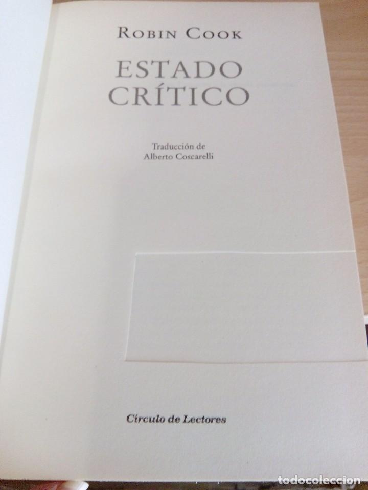 Libros de segunda mano: ESTADO CR&Iacute;TICO, ROBIN COOK - Foto 4