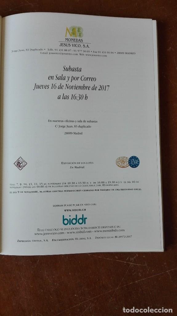Libros de segunda mano: Catalogo numismatico,subasta 2017,Jes&uacute;s Vico. - Foto 3