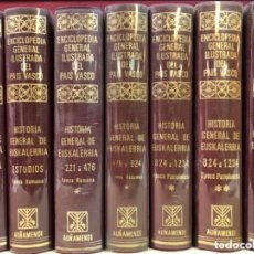 Libros de segunda mano: HISTORIA GENERAL DE EUSKALHERRIA (7 TOMOS) - ENCICLOPEDIA GENERAL ILUSTRADA DEL PAÍS VASCO.AUÑAMENDI. Lote 125331431