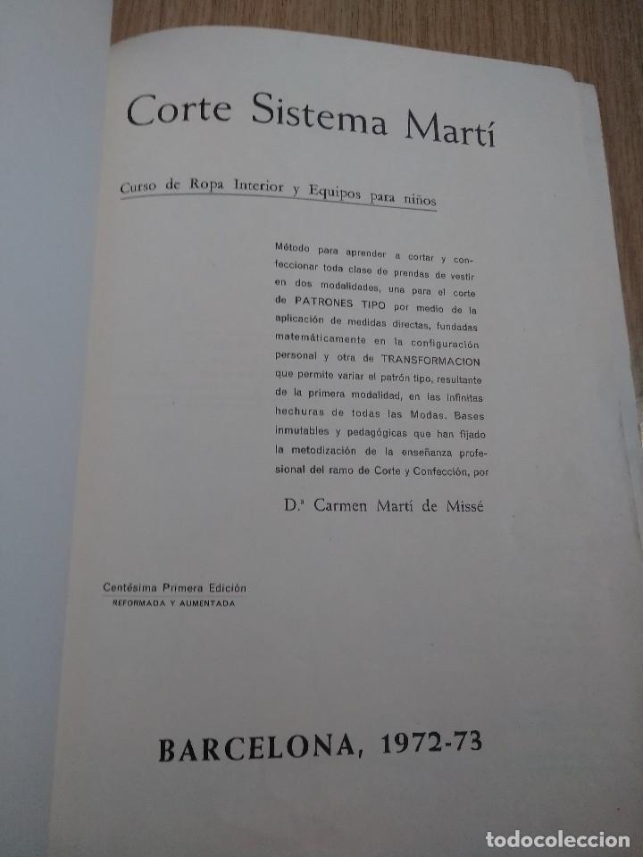 Libros de segunda mano: CORTE SISTEMA MARTI LENCERIA - Foto 2