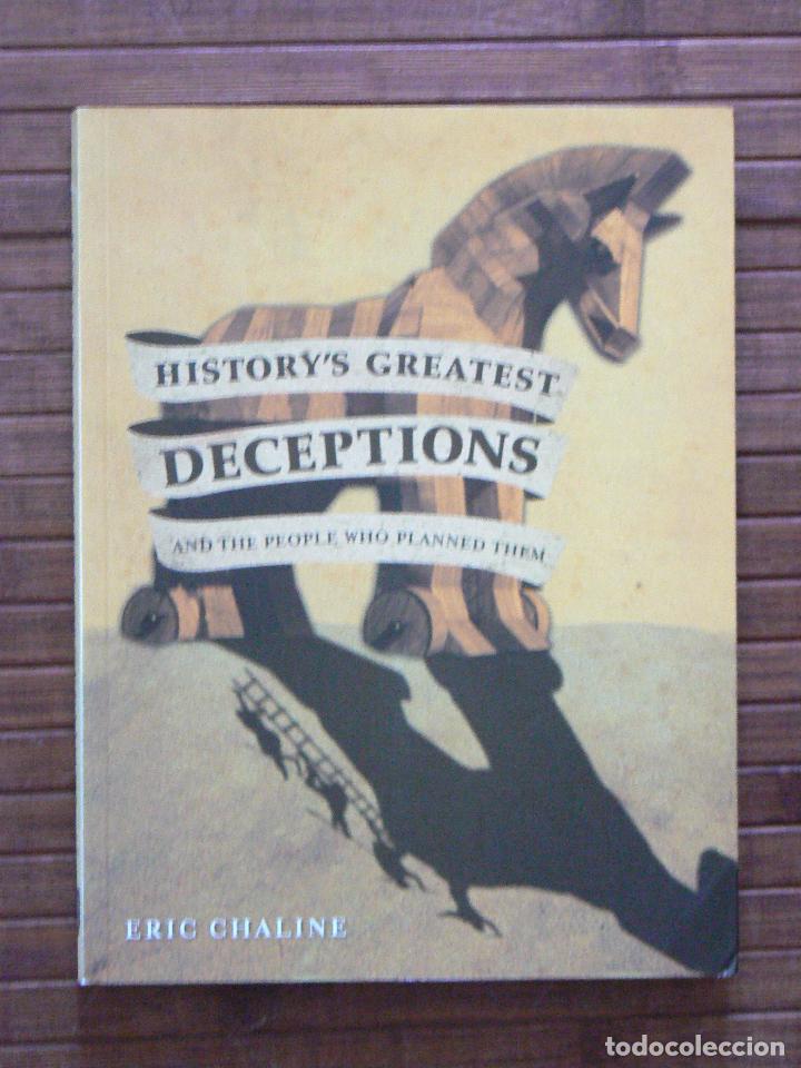 Libros de segunda mano: History's Greatest Deceptions (History Press. 2010) grandes fraudes: caballo troya, Crass (punk)...