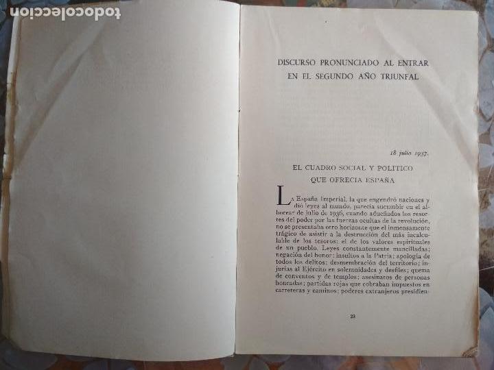 Libros de segunda mano: PALABRAS DEL CAUDILLO, SELLO REGIMIENTO DE TRANSMISIONES, EDICIONES FE, A&Ntilde;O 1938 - Foto 2