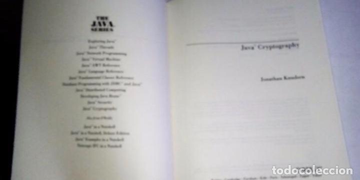 Libros de segunda mano: JAVA   CRYPTOGRAPHY   Jonathan Knudsen  O&acute;REILLY  354 pages. - Foto 2