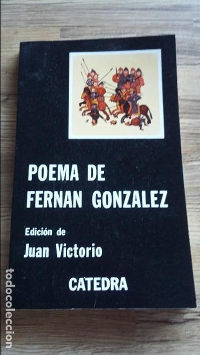 Libros de segunda mano: Poema de Fernan Gonzalez 1981. Editoria Catedra - Foto 1