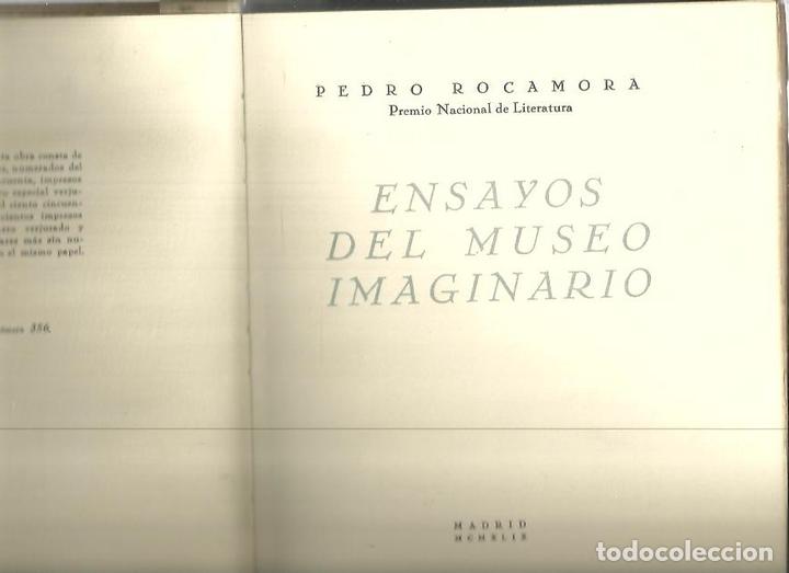 Libros de segunda mano: ENSAYOS DEL MUSEO IMAGINARIO. - ROCAMORA, Pedro. - Foto 1