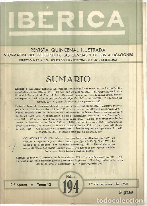 Libros de segunda mano: IBERICA. N. 194. - REVISTA. - Foto 1