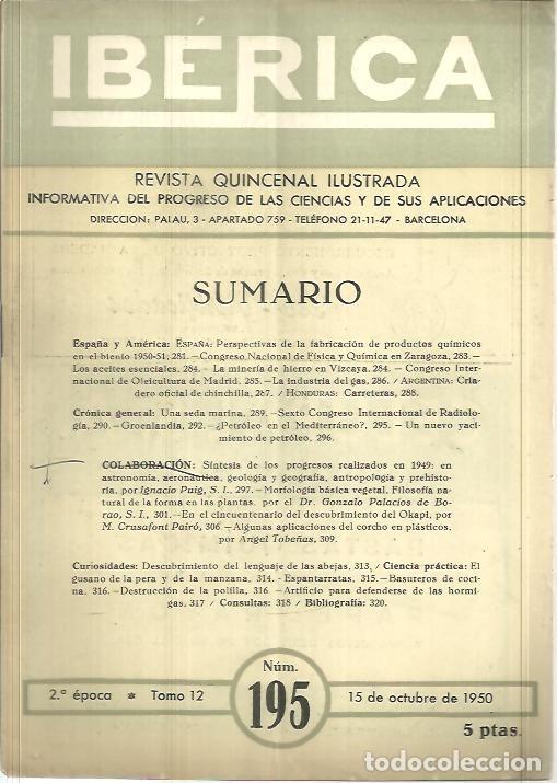 Libros de segunda mano: IBERICA. N. 195. - REVISTA. - Foto 1