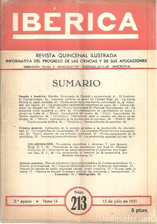 Libros de segunda mano: IBERICA. N. 213. - REVISTA. - Foto 1