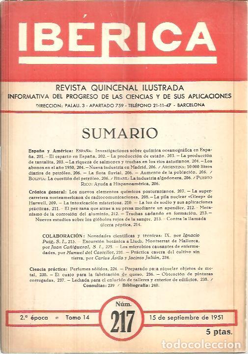 Libros de segunda mano: IBERICA. N. 217. - REVISTA. - Foto 1
