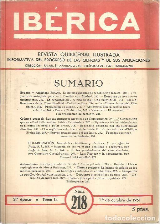 Libros de segunda mano: IBERICA. N. 218. - REVISTA. - Foto 1