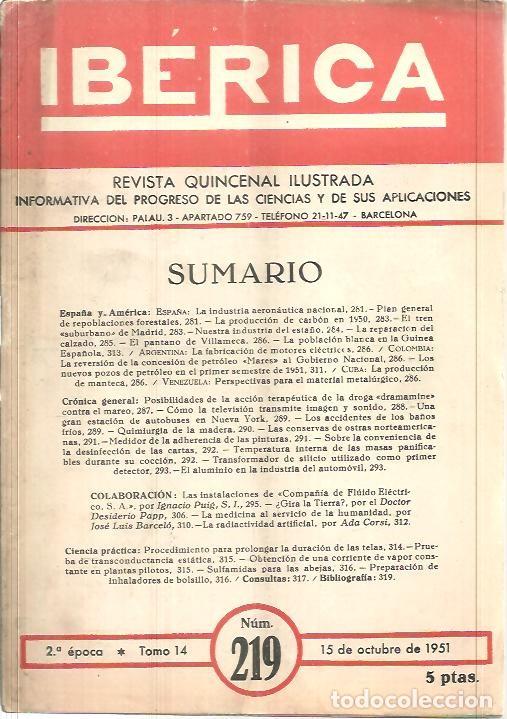 Libros de segunda mano: IBERICA. N. 219. - REVISTA. - Foto 1