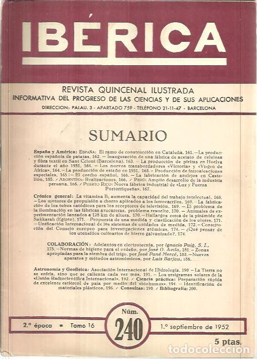 Libros de segunda mano: IBERICA. N. 240. - REVISTA. - Foto 1