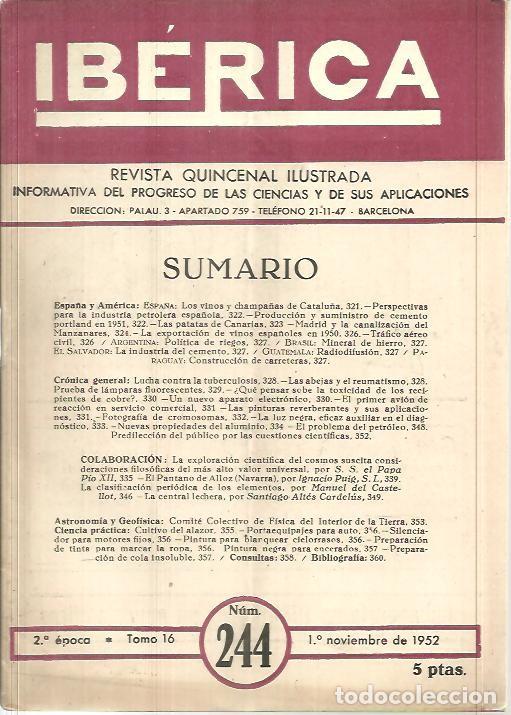 Libros de segunda mano: IBERICA. N. 244. - REVISTA. - Foto 1
