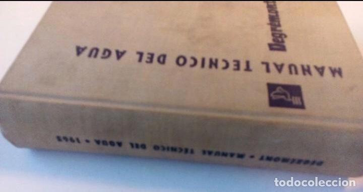 Libros de segunda mano: MANUAL T&Eacute;CNICO DEL AGUA EDIT DEGR&Eacute;MONT 1965. - Foto 2