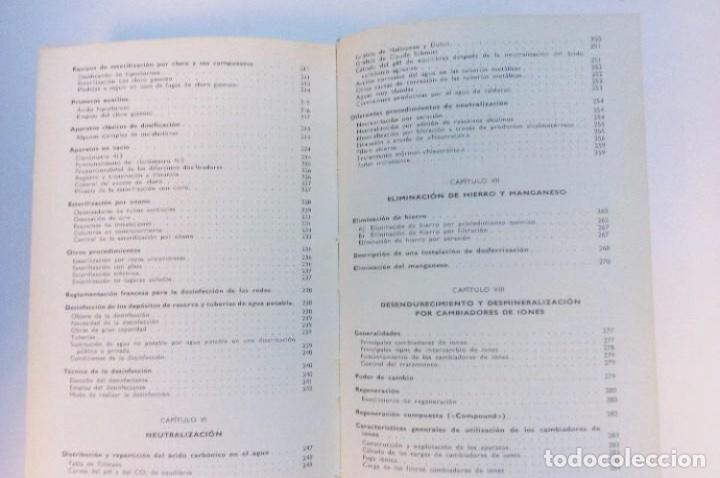 Libros de segunda mano: MANUAL T&Eacute;CNICO DEL AGUA EDIT DEGR&Eacute;MONT 1965. - Foto 4