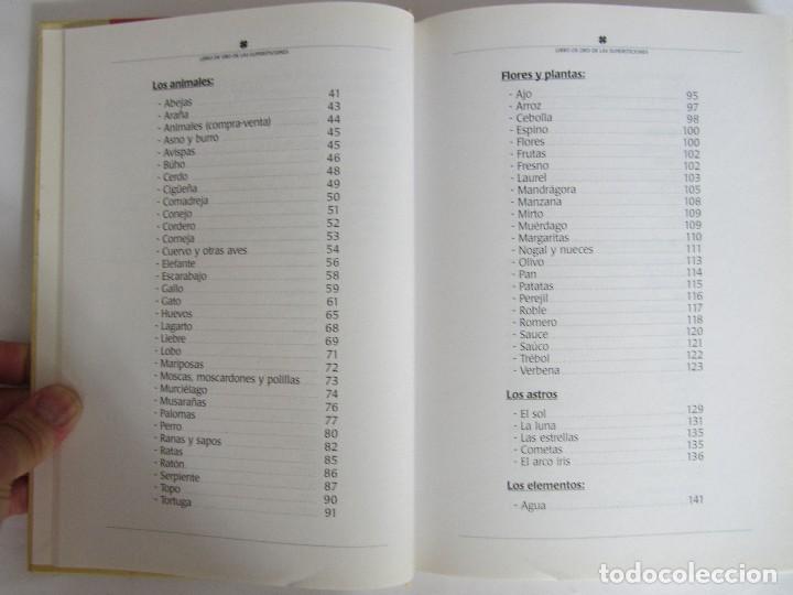 Libros de segunda mano: LIbro de oro de las supersticiones. Mercedes Compte. A&ntilde;il 1999 - Foto 4