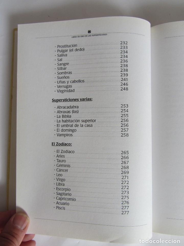 Libros de segunda mano: LIbro de oro de las supersticiones. Mercedes Compte. A&ntilde;il 1999 - Foto 6