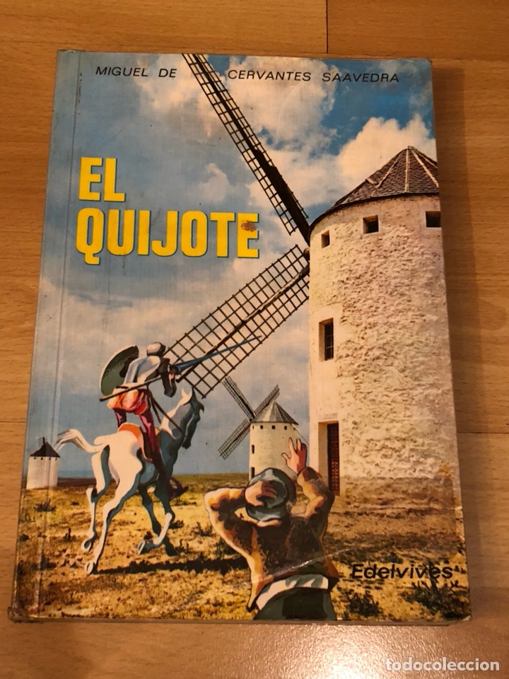 Libros de segunda mano: Libro el quijote de Miguel de Cervantes.edelvives