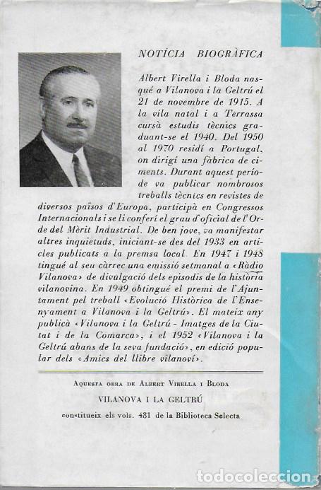 Libros de segunda mano: Vilanova i La Geltr&uacute; / A. Virella. BCN : Selecta, 1974. - Foto 3