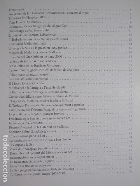 Libros de segunda mano: Catedral de Mallorca. Memoria 2000-2001. Textos. Catal&agrave;, espa&ntilde;ol, ingl&eacute;s - Foto 3